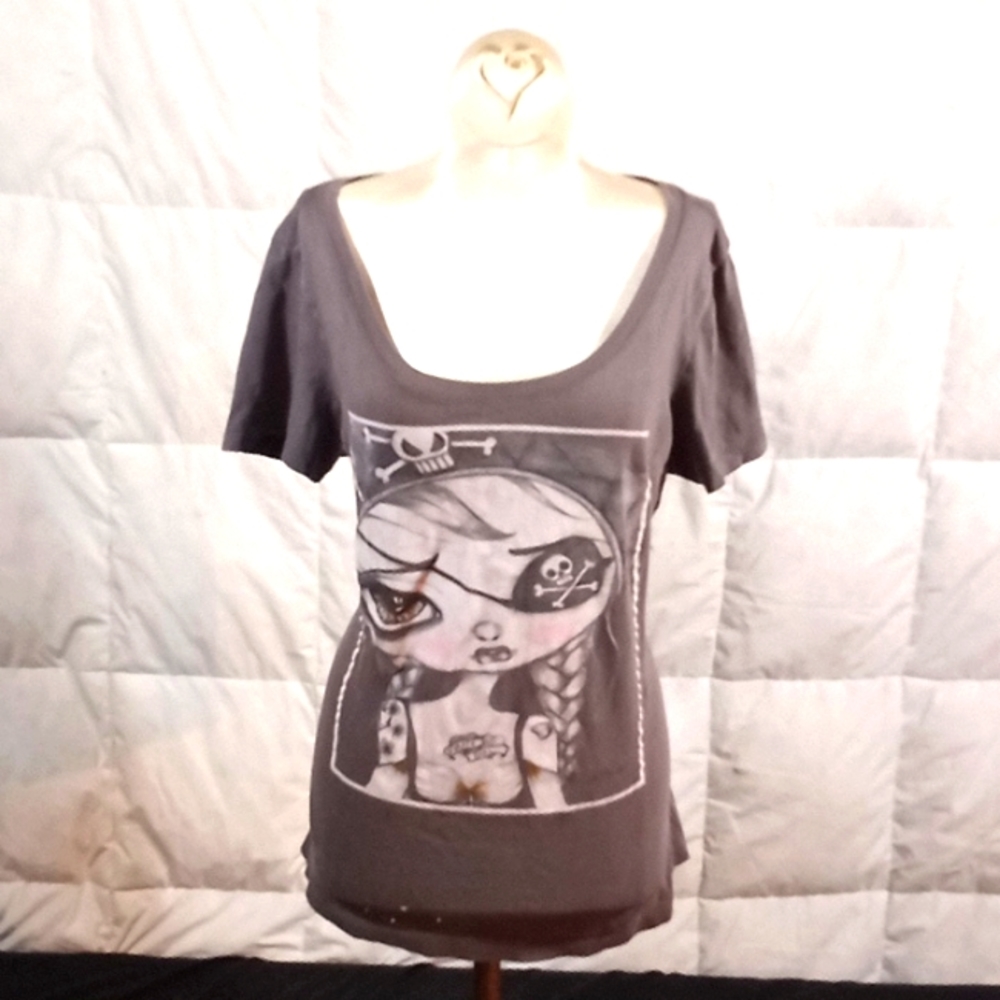 Low brow top.